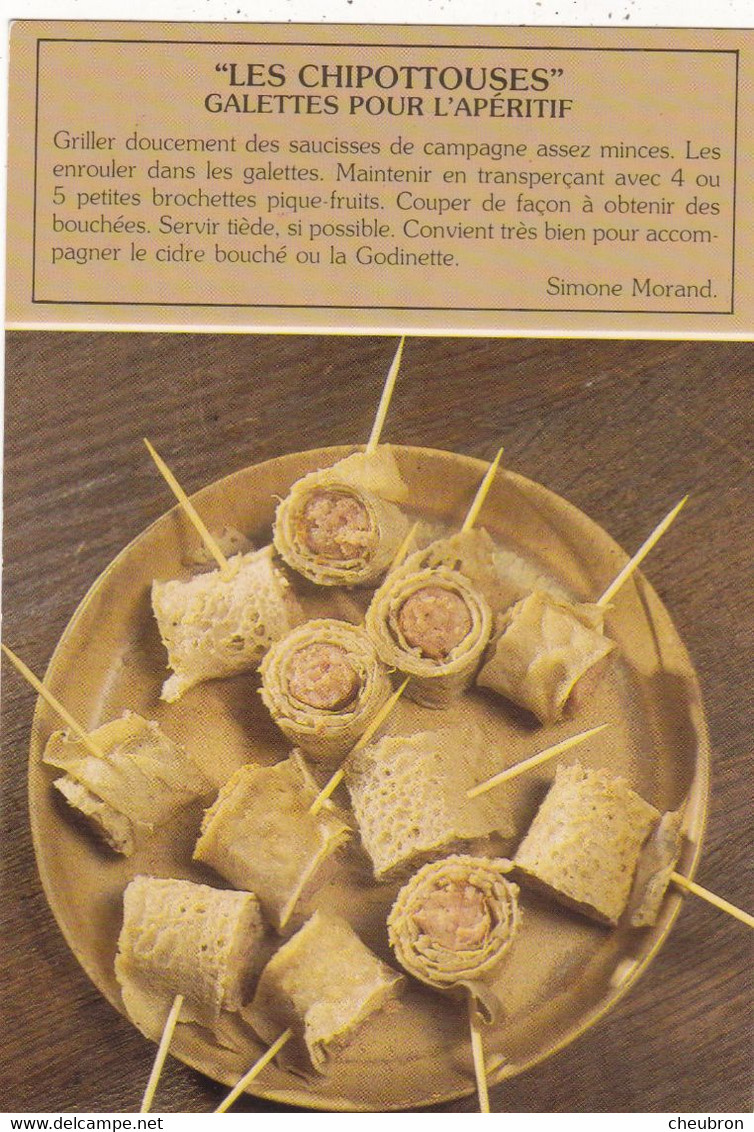 RECETTES DE CUISINE.." LES CHIPOTTOUSES  ". GALETTES POUR L'APERITIF - Recettes (cuisine)