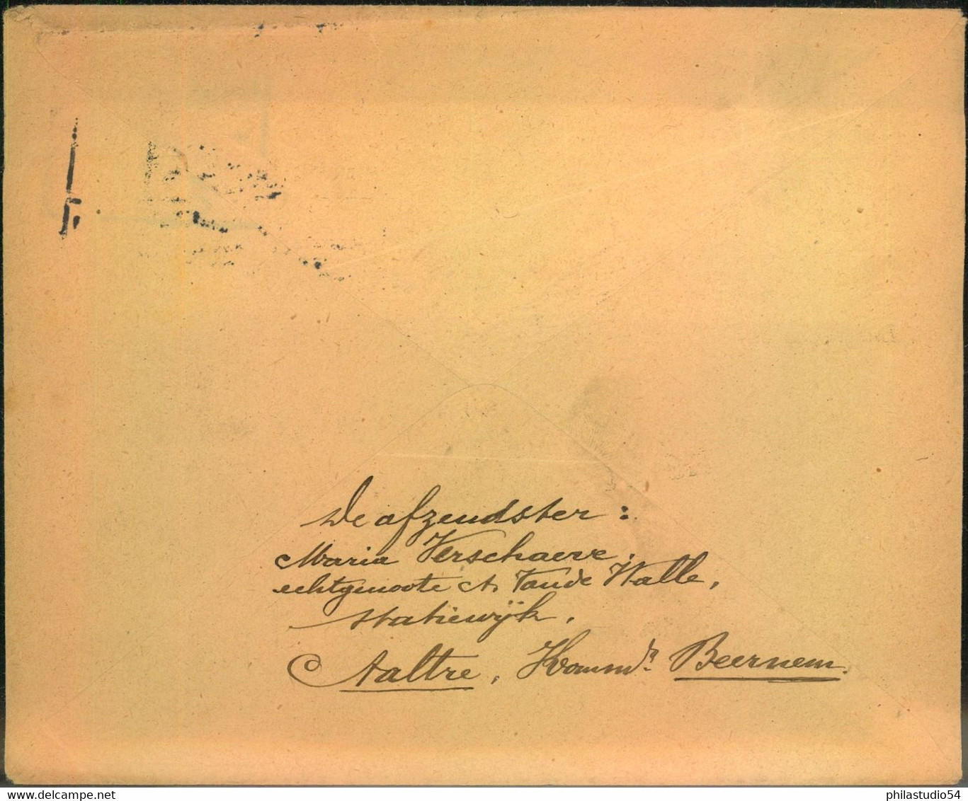 1917, Geschäftsbrief In BRÜSSEL / BRUXELLES - Altri & Non Classificati