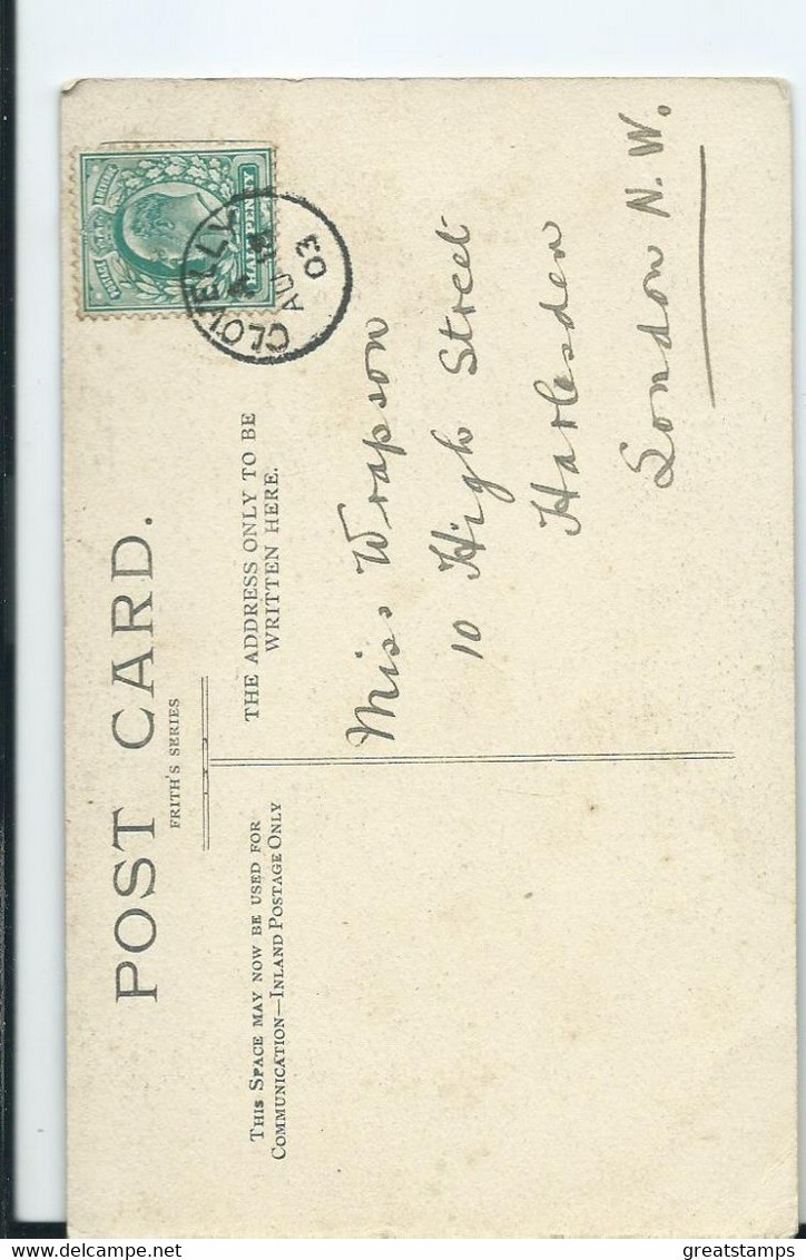 Devon  Postcard Rp Clovelly Posted 1903 Nice Old Card Frith's - Clovelly