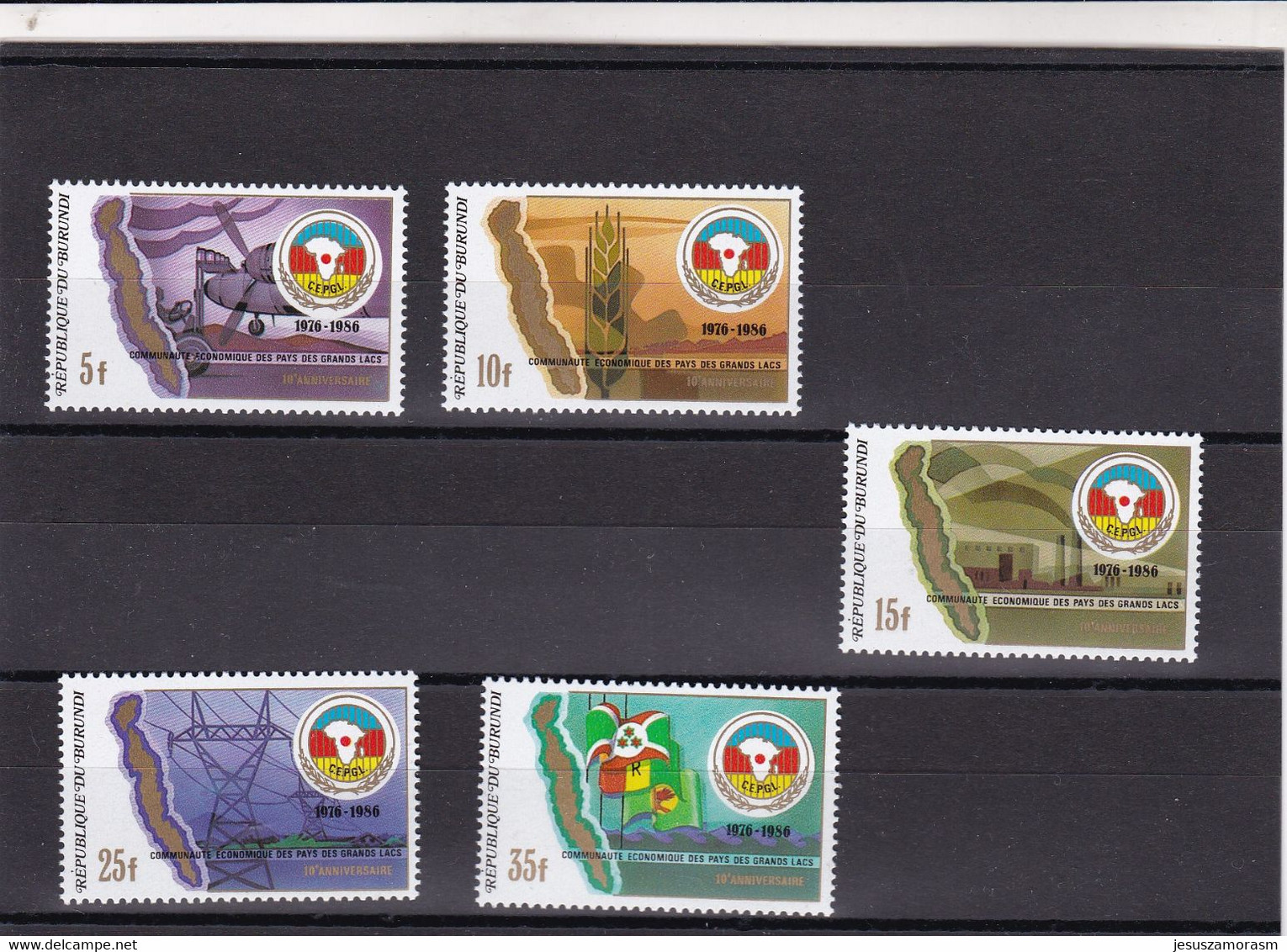 Burundi Nº 926 Al 930 - Nuevos