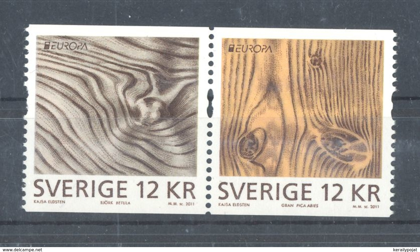 Sweden - 2011 Europe The Forest Pair MNH__(TH-2395) - Unused Stamps