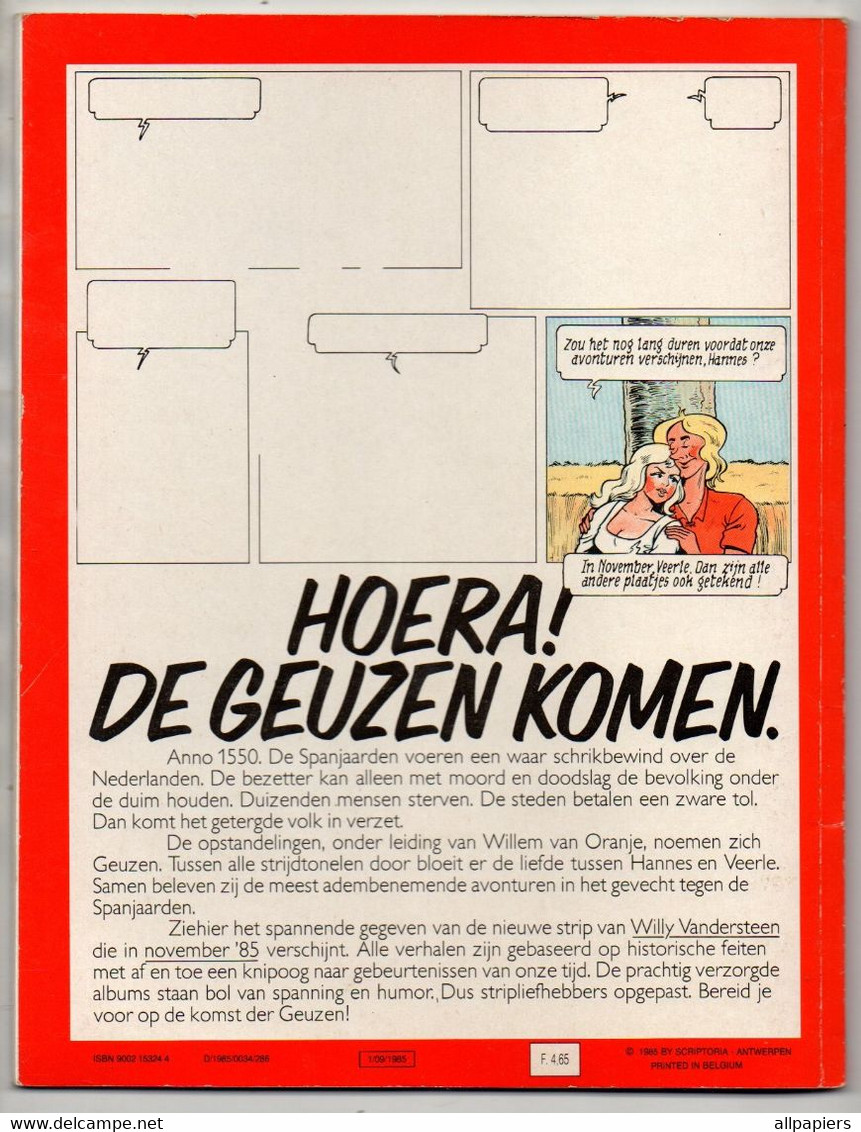Suske En Wiske N°203 De Ruige Regen Par Vandersteen - Standaard Uitgeverij De 1985 - D/1985/0034/286 - 1/9/1985 - Suske & Wiske