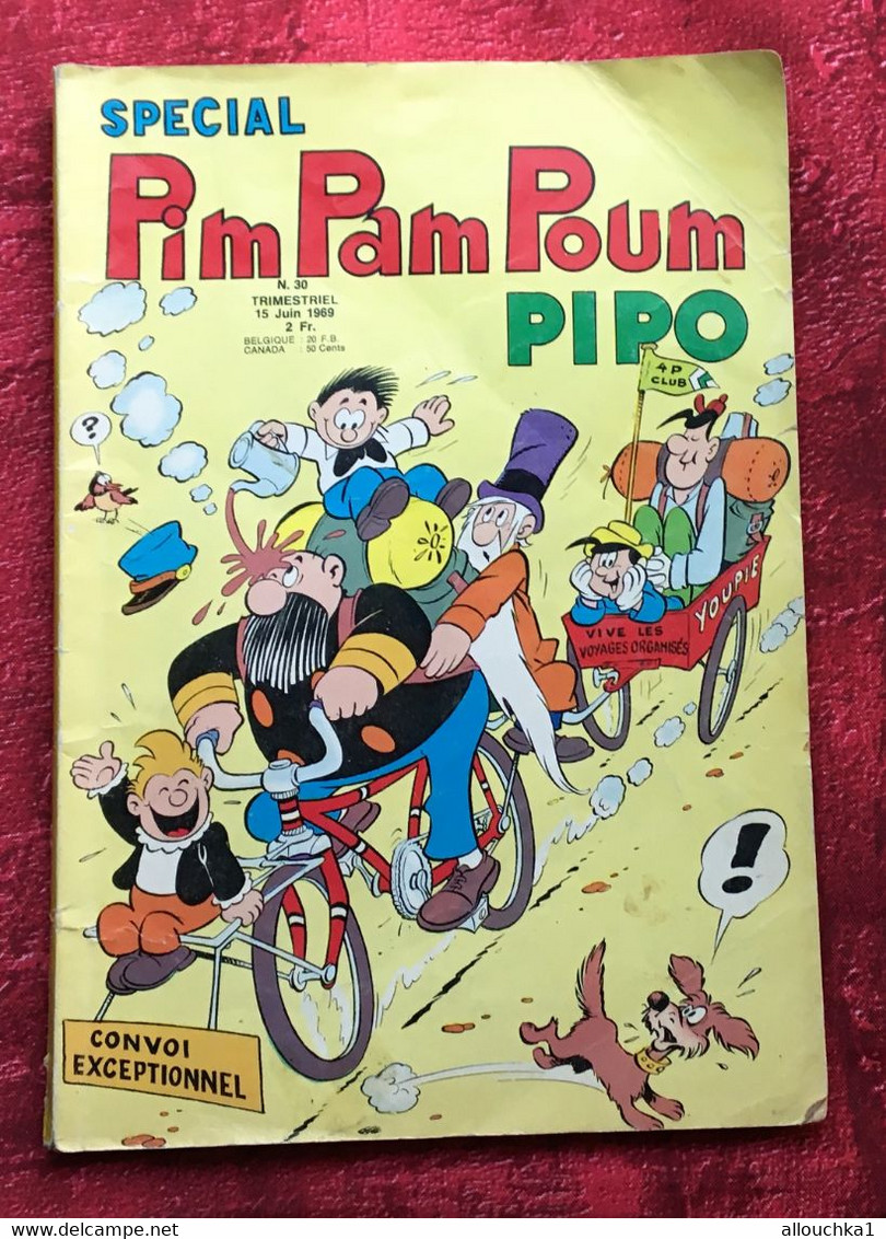 Séries: Pim Pam Poum-☛Pipo-15  Juin 1969✔️Livre, BD, Revue BD(en Français)✔️original-☛Tracassin-☛EDITION LUG- N°30 - Pim Pam Poum