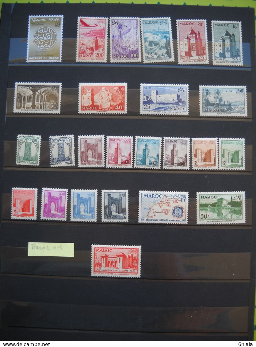 10647 Lot De  TIMBRES OBLITERES  MAROC - Other & Unclassified