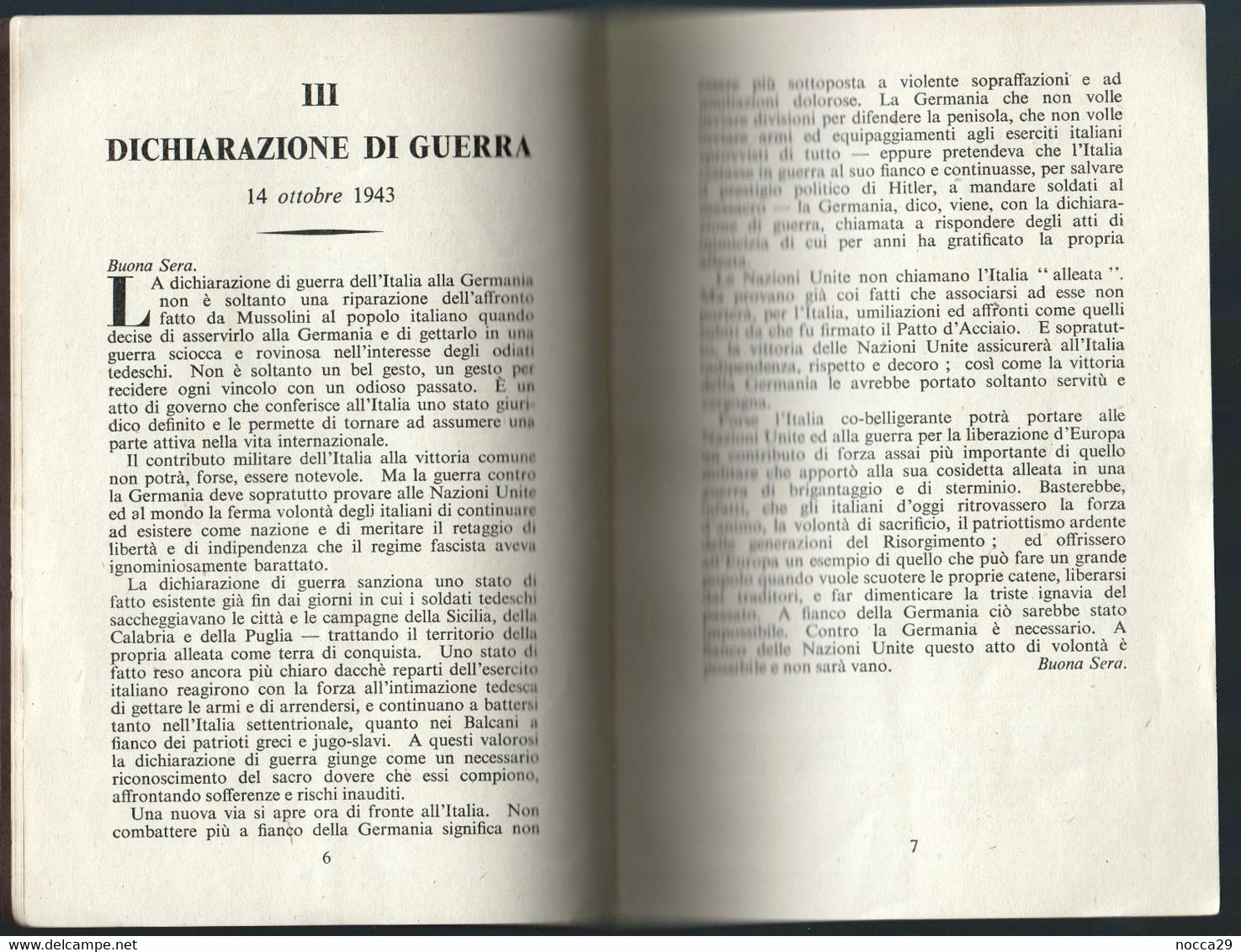 E' AL MICROFONO IL COLONNELLO STEVENS Serie II - SETTEMBRE DICEMBRE 1943 FASCISMO - PROPAGANDA ALLEATA (STAMP201) - War 1939-45