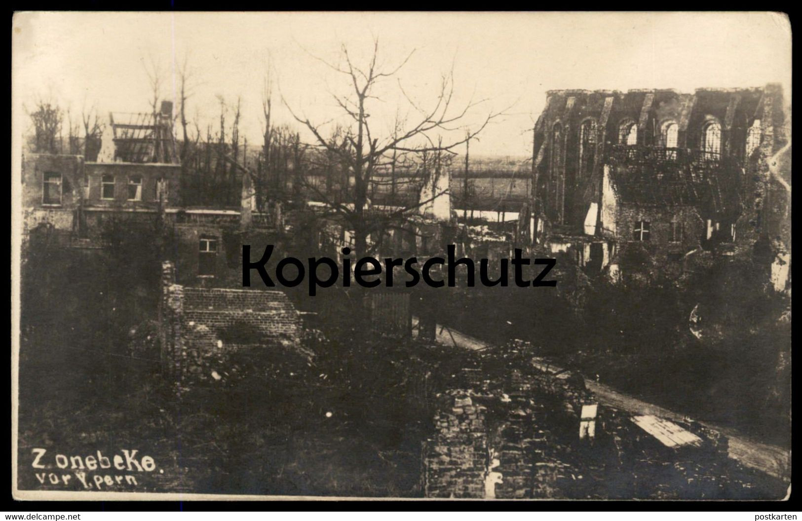 ALTE POSTKARTE ZONEBEKE VOR YPERN ZONNEBEKE IEPER Belgique Belgium Belgien Cpa Postcard Ansichtskarte AK - Zonnebeke