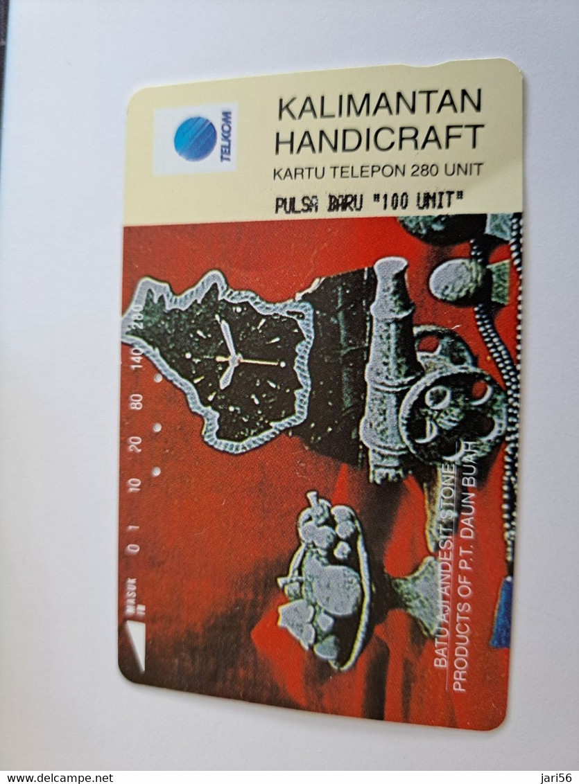 INDONESIA MAGNETIC/TAMURA  280  UNITS /  KALIMANTAN HANDICRAFT /OVERPRINT        MAGNETIC   CARD    **9817** - Indonésie