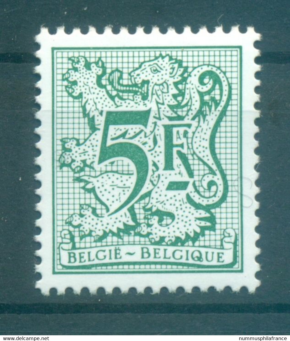 Belgique 1979-80 - Y & T N. 1947 - Série Courante (Michel N. 2012 Z) - 1977-1985 Chiffre Sur Lion