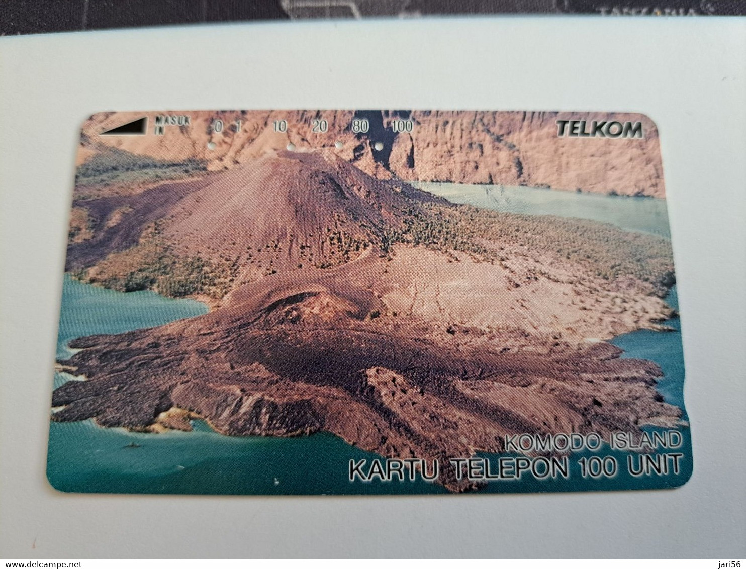 INDONESIA MAGNETIC/TAMURA  100  UNITS / KOMODO ISLAND           MAGNETIC   CARD    **9851** - Indonesië