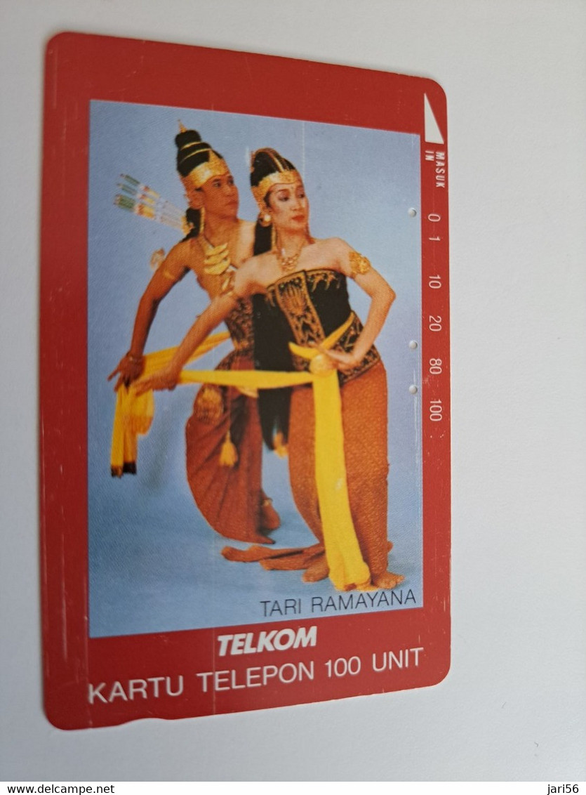 INDONESIA MAGNETIC/TAMURA  100   UNITS / TARI RAMAYANA            MAGNETIC   CARD    **9853** - Indonesië