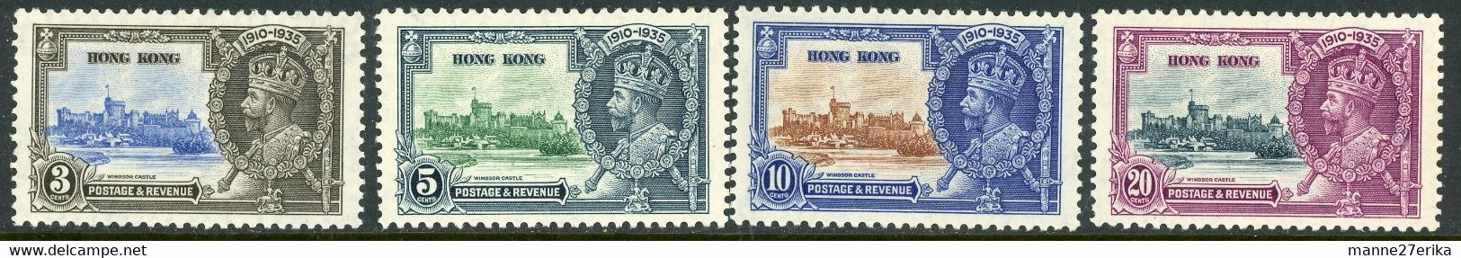 Hong Kong MH 1935 Silver Jubilee - Nuevos