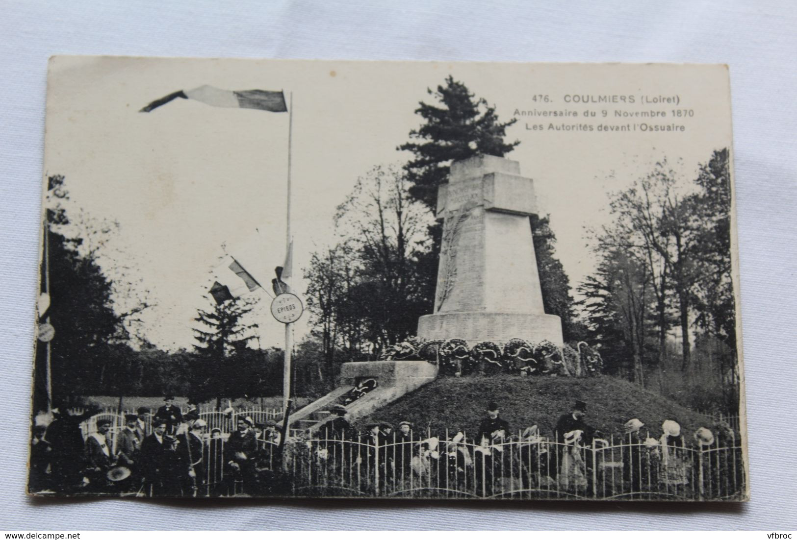 Coulmiers, Anniversaire Du 9 Novembre 1870, Les Autorités Devant L'ossuaire, Militaria, Loiret 45 - Coulmiers