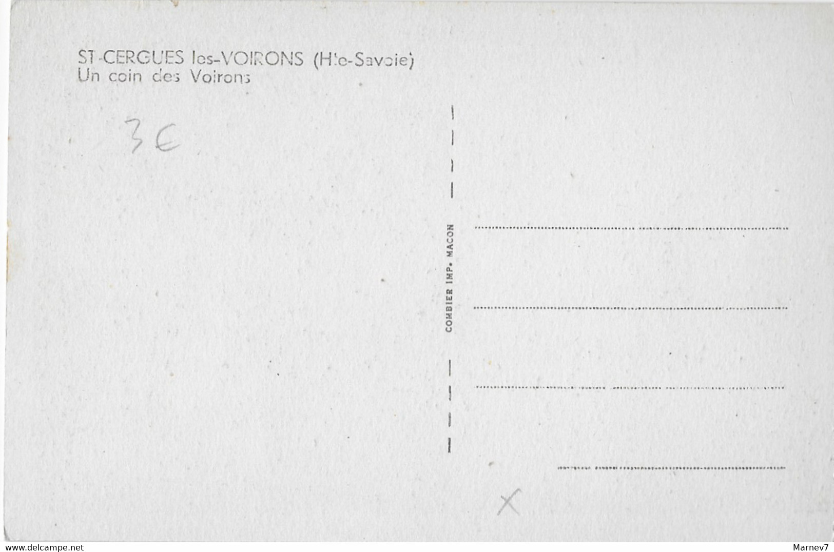 74 Hte Haute Savoie - St Saint CERGUES Les VOIRONS - Un Coin Des Voirons - Saint-Cergues