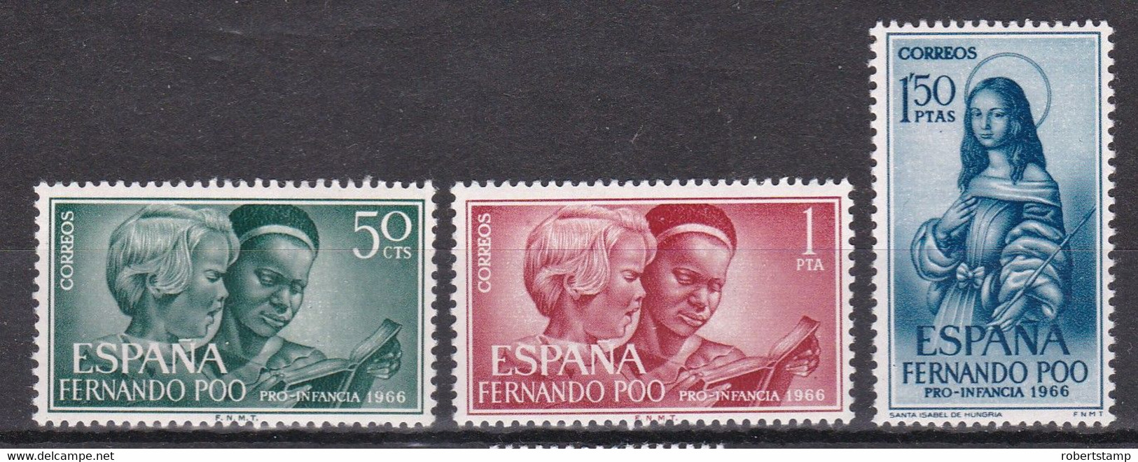 FERNANDO POO 1966 - Serie Completa Nueva Sin Fijasellos Edifil Nº 248/250 - MNH - - Fernando Po