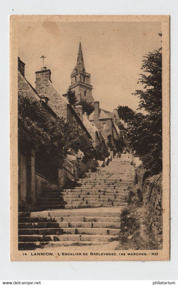 22 LANNION  L'Escalier De Brelevenez - Lannion