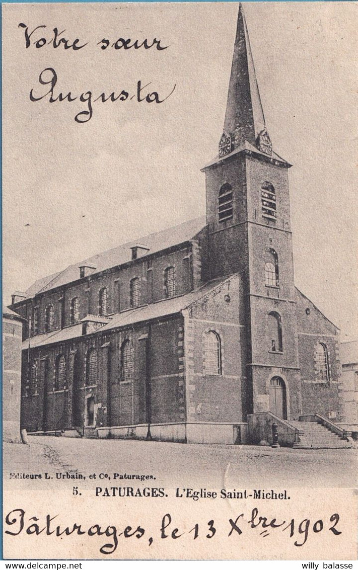 CPA PATURAGES L'Eglise Saint-Michel - Colfontaine