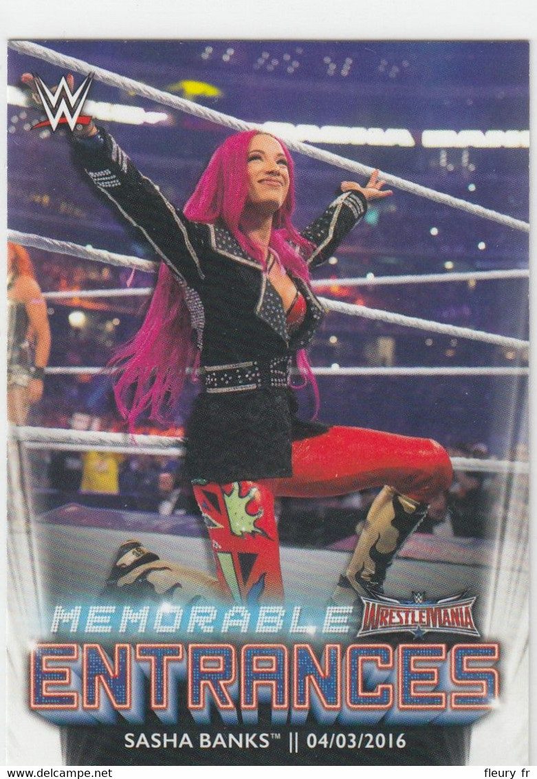 Sasha Banks Memorable Entrances ME-8   WrestleMania 32  2021 Topps WWE - Trading Cards