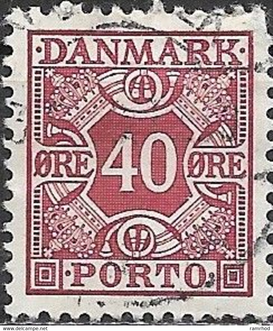 DENMARK 1934 Postage Due - 40ore - Purple FU - Postage Due