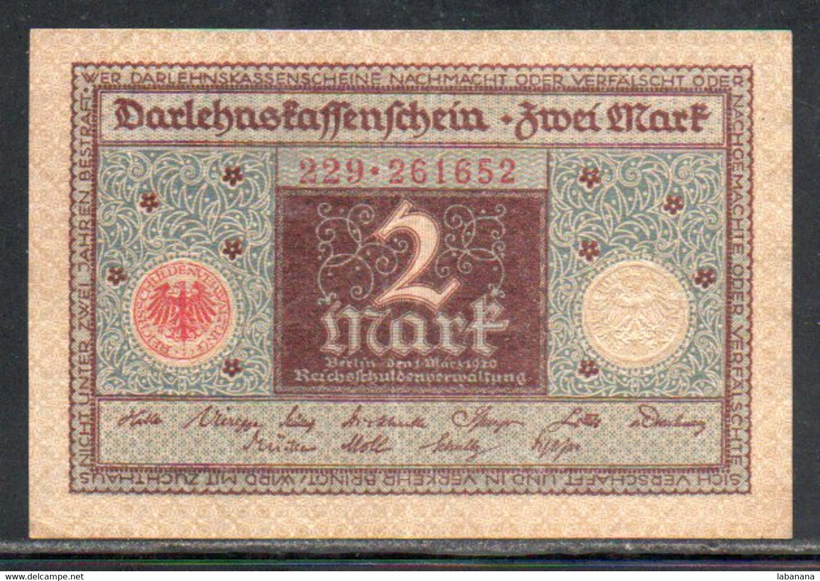 659-Allemagne 2m 1920 - 229 - 2 Mark