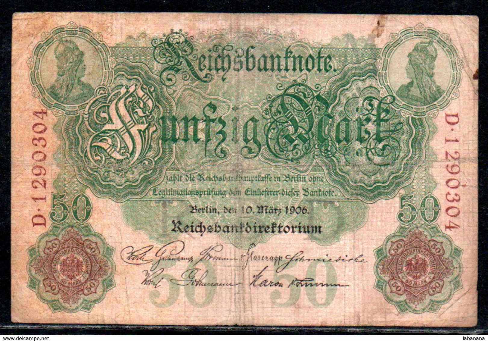 659-Allemagne 50m 1906 D129 - 50 Mark