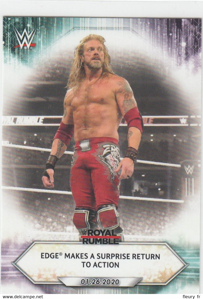 Edge   Makes Surprise Return To Action     #10  2021 Topps WWE - Trading Cards