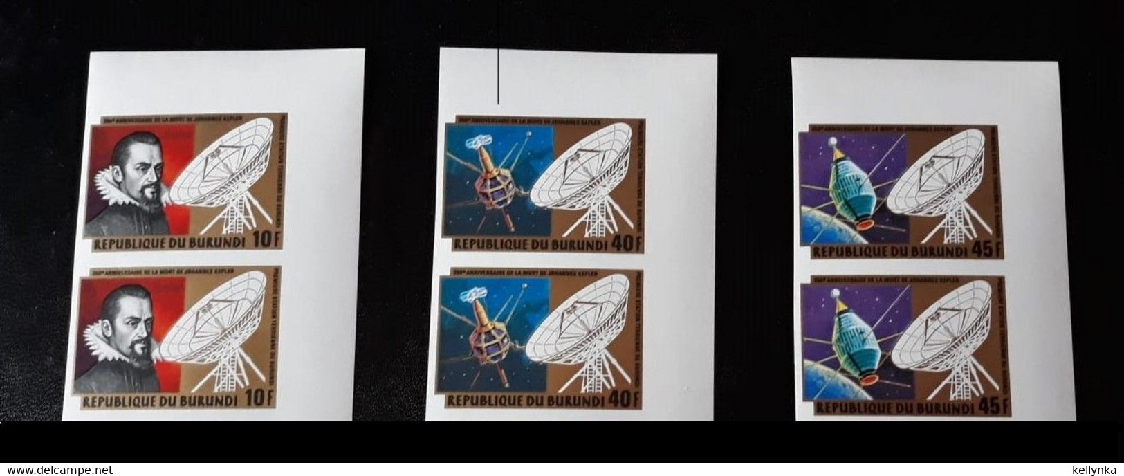 Burundi - 876/878 - En Paire - Non Dentelé - Ongetand - Imperforated - Johannes Kepler - 1981 - MNH - Unused Stamps