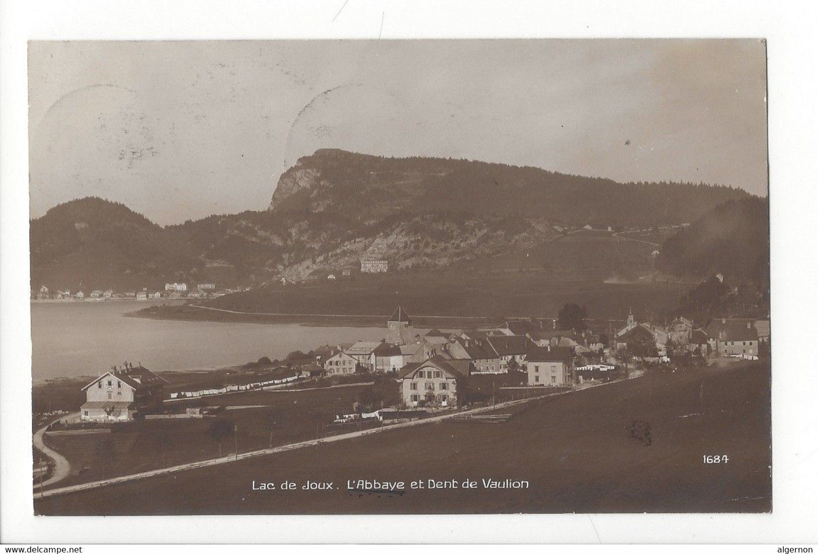30219 - Lac De Joux L'Abbaye Et Dent De Vaulion + Cachet Séchey 1916 - L'Abbaye