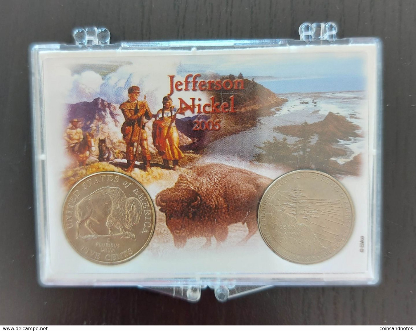 USA 2005 - Set Of 2 ‘Jefferson Nickel’ 5 Cents - ©Emco - Philadelphia - Münzsets