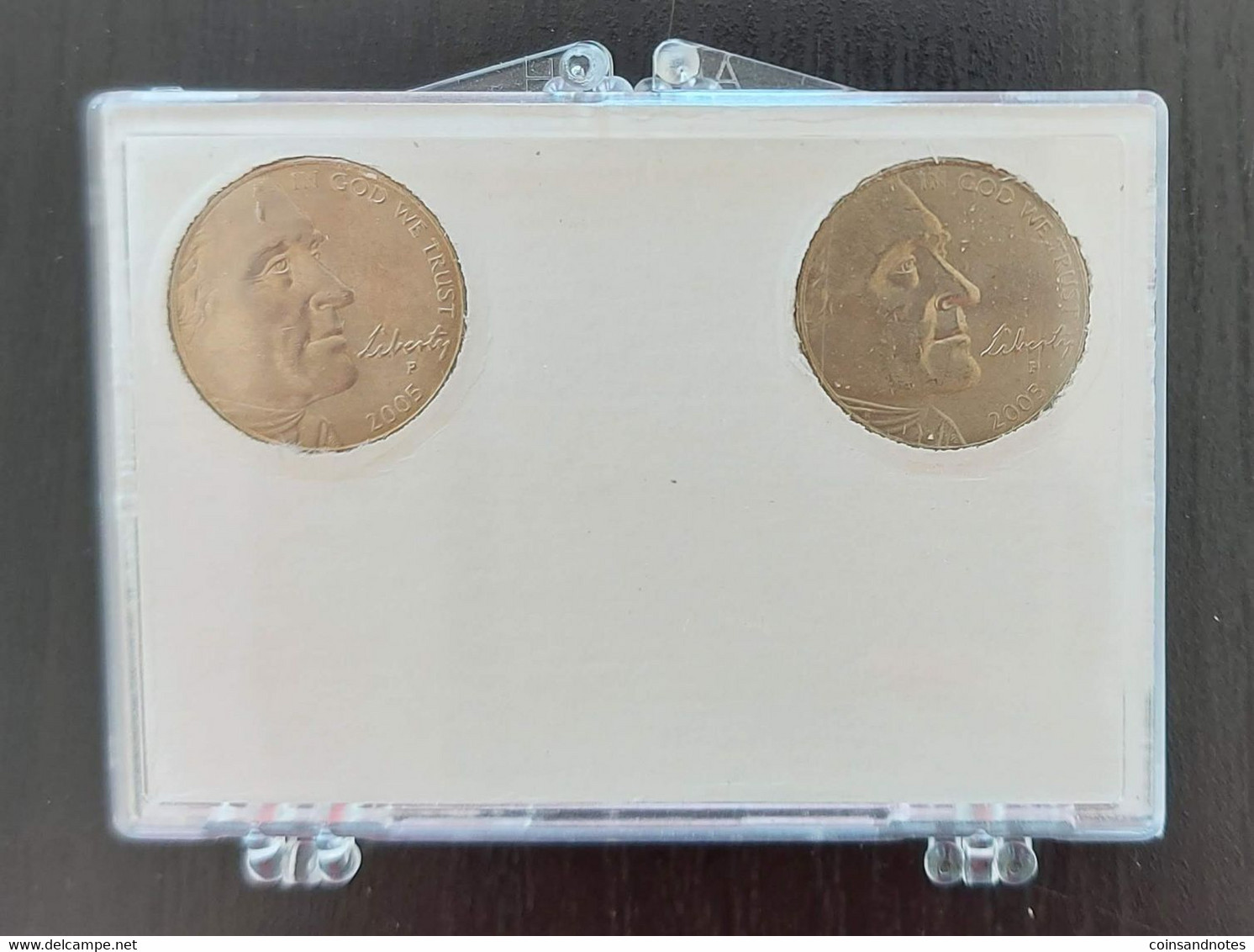 USA 2005 - Set Of 2 ‘Jefferson Nickel’ 5 Cents - ©Emco - Philadelphia - Münzsets