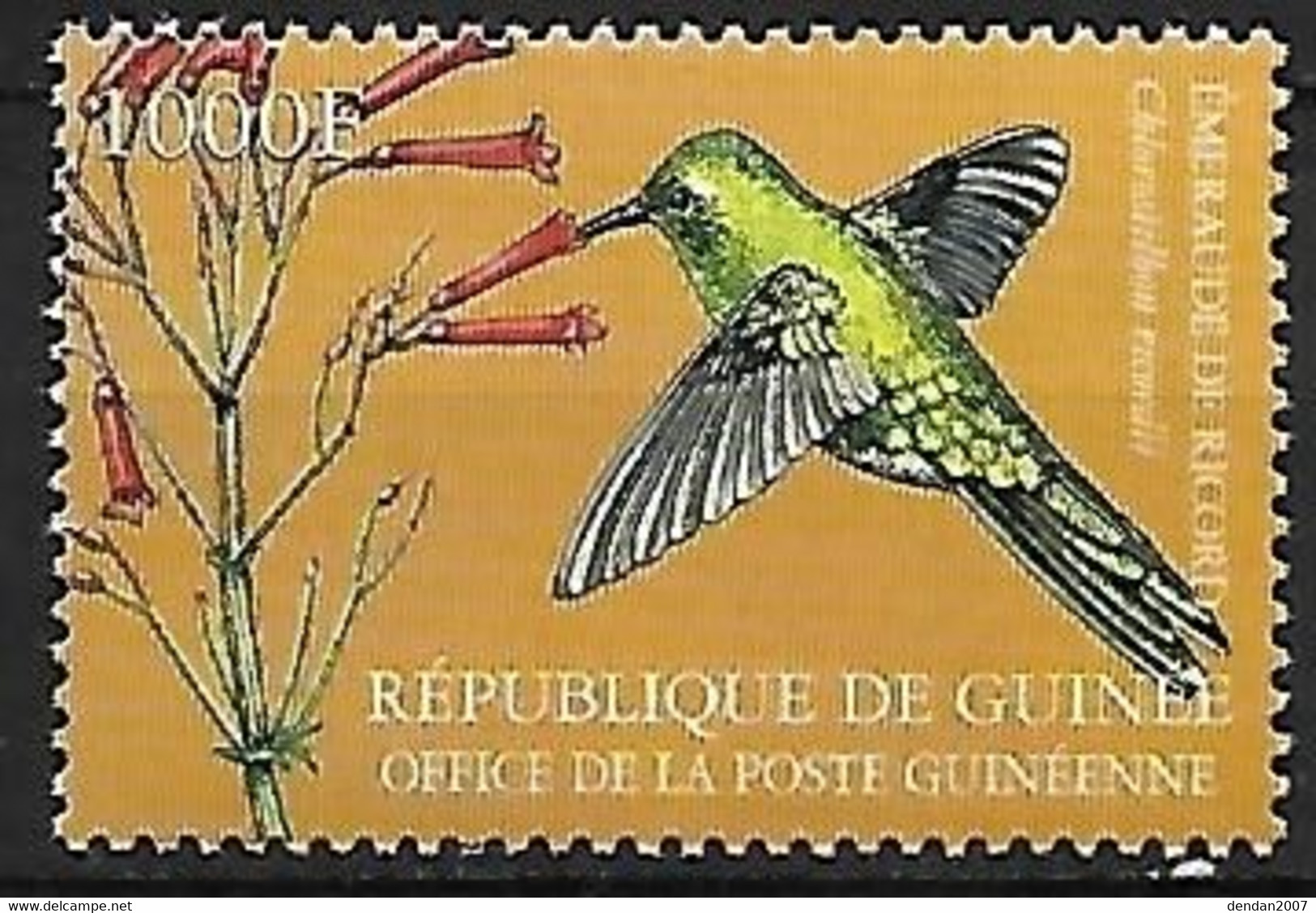 Guinea - MNH ** 2002 :   Cuban Emerald  -  Riccordia Ricordii - Kolibries