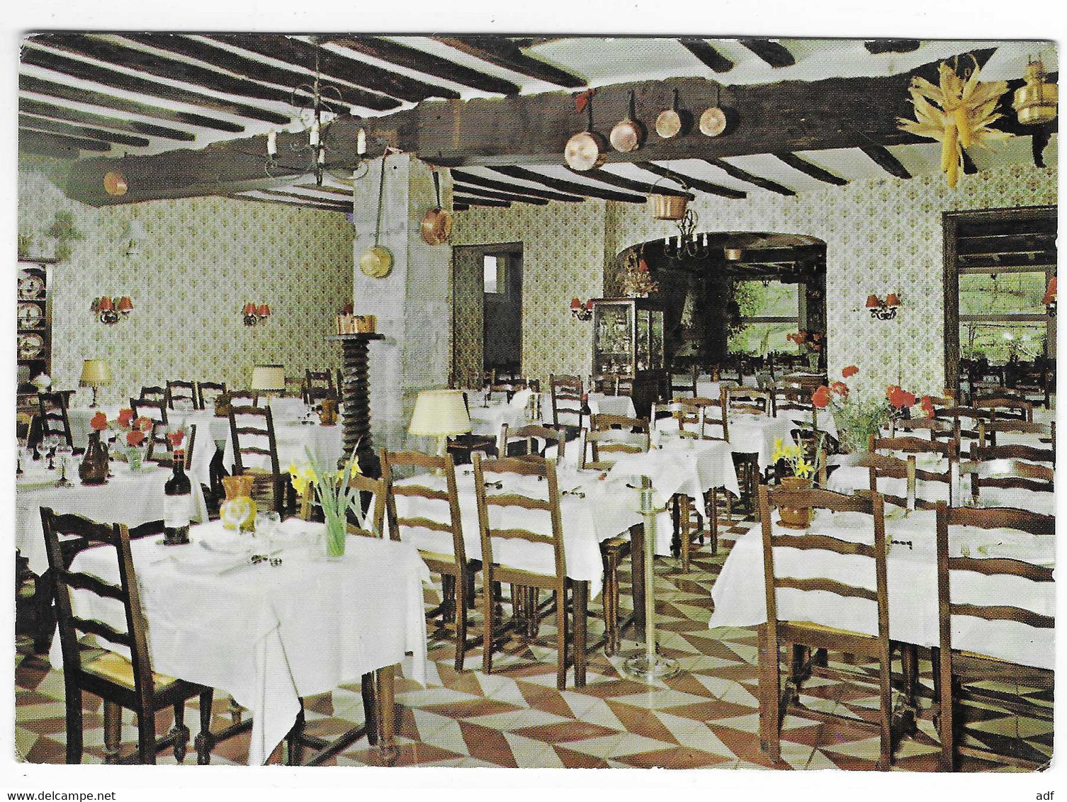 CP AINHOA, SALLE A MANGER DE L'HOTEL OPPOCA, PYRENEES ATLANTIQUES 64 - Ainhoa