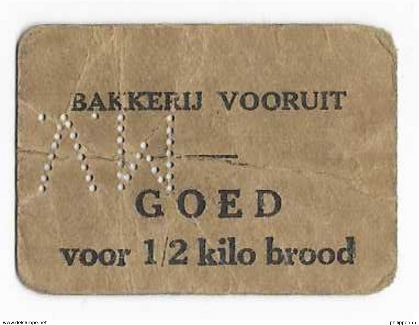 BAKKERIJ VOORUIT - 1/2 KILO BROOD - [ 9] Verzamelingen