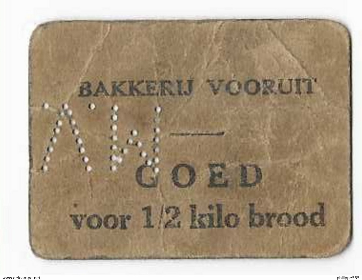 BAKKERIJ VOORUIT - 1/2 KILO BROOD - [ 9] Verzamelingen