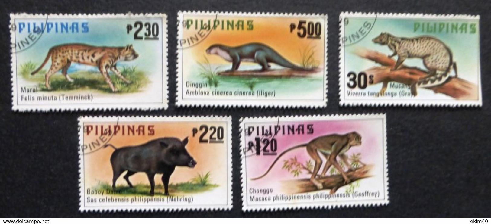 Selection Of Used/Cancelled Stamps From Philippines Wild Animals. No DC-373 - Oblitérés