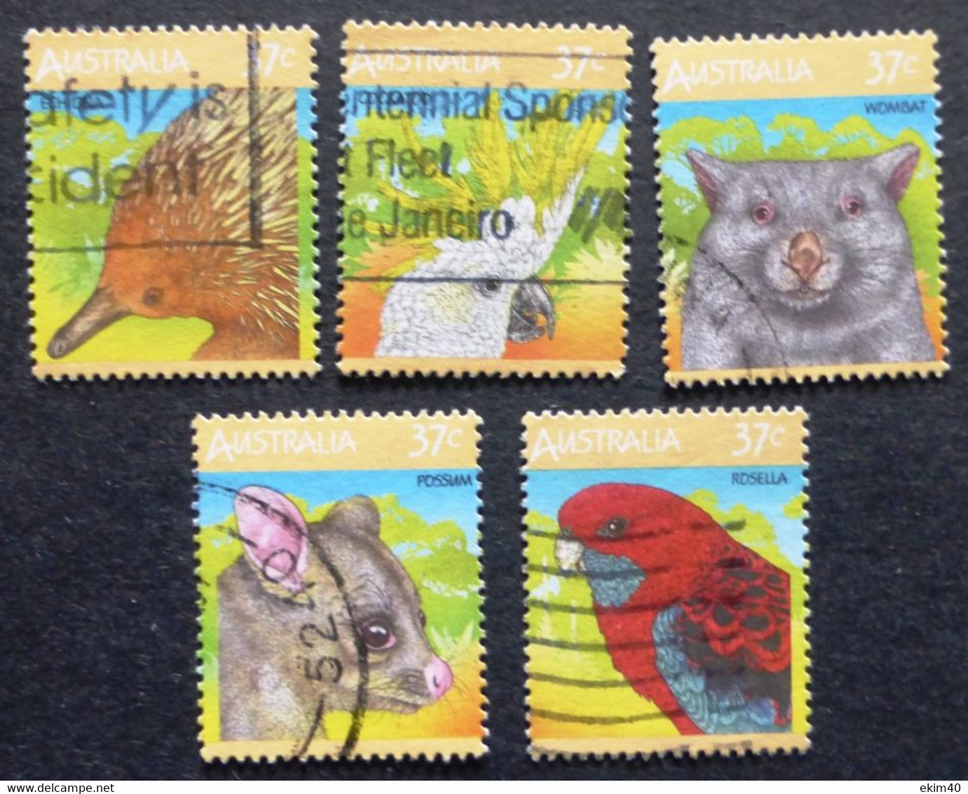 Selection Of Used/Cancelled Stamps From Australia Wild Animals. No DC-375 - Gebruikt