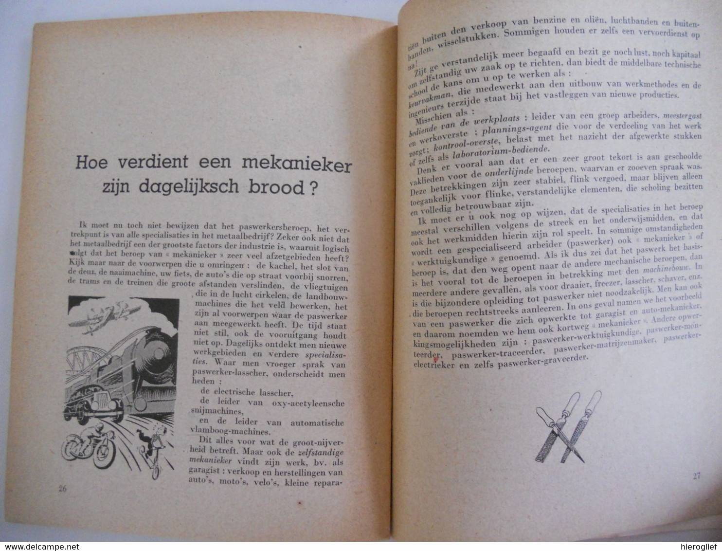 WAT ZAL IK WORDEN? - MEKANIEKER / Brussel Kajotters Uitgaven Opleiding Mechanica Studiekeuze Beroepsopleiding Beroep - Schulbücher