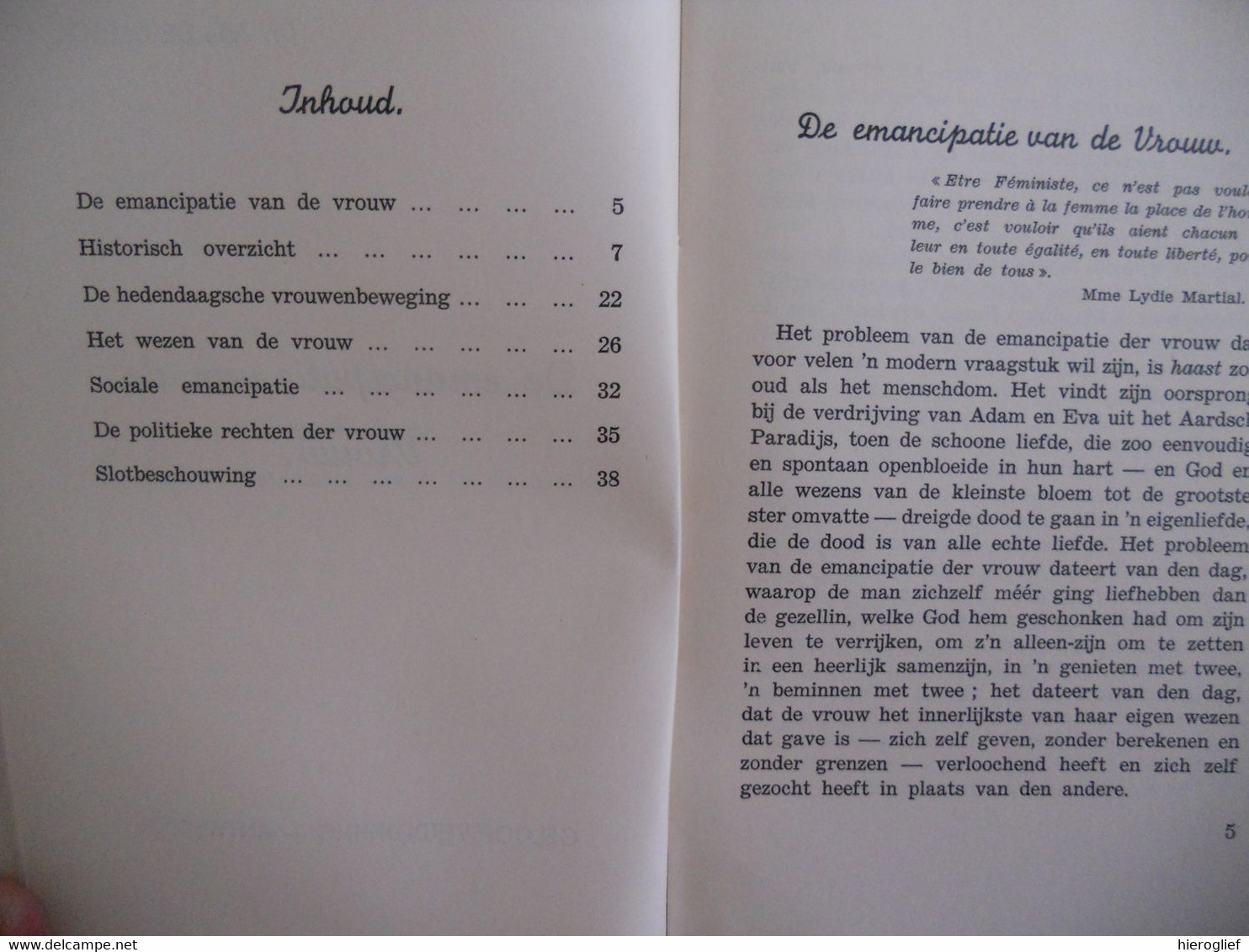 FAMILIELEVEN - DE EMANCIPATIE Van De VROUW Door Dr. Julia De Clerck  / Antwerpen Geloofsverdediging 1941 Rechten - Antique