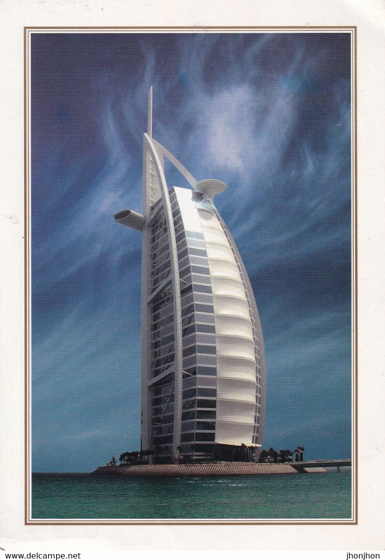 Dubai - Postcard Circulated 2004 - Burja Al Arab,Dubai - 2/scans - Dubai