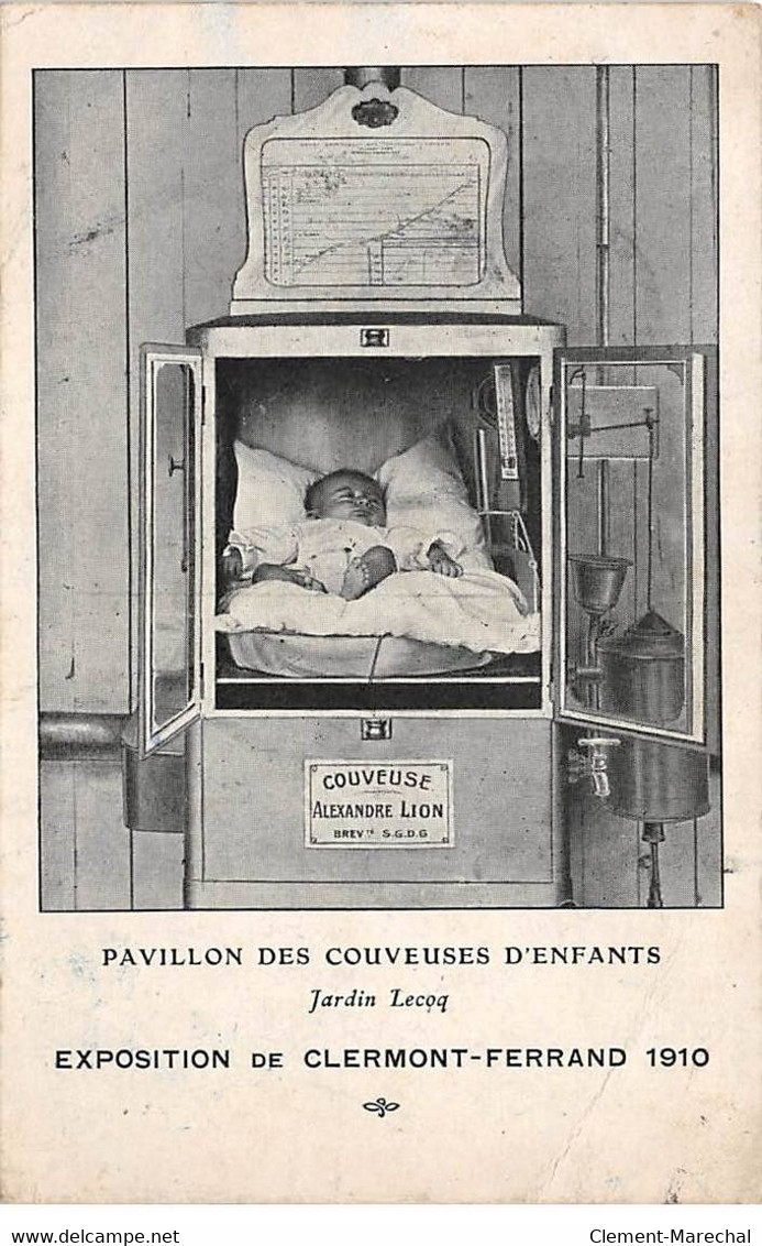 Exposition De CLERMONT FERRAND 1910 - Pavillon Des Couveuses D'Enfants - Jardin Lecoq - état - Clermont Ferrand