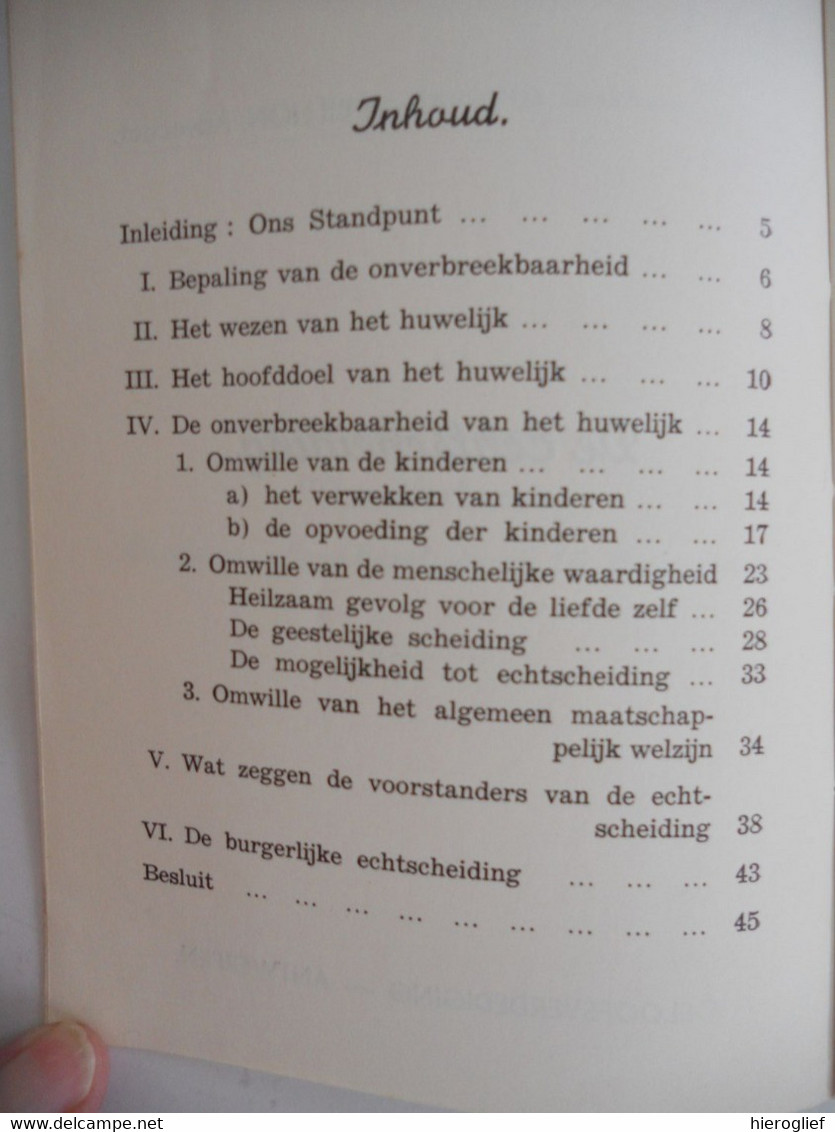 FAMILIELEVEN - DE ECHTSCHEIDING Door Dr. Alf. Billion Advokaat / Antwerpen Geloofsverdediging 1942 Huwelijk Doel & Wezen - Antique