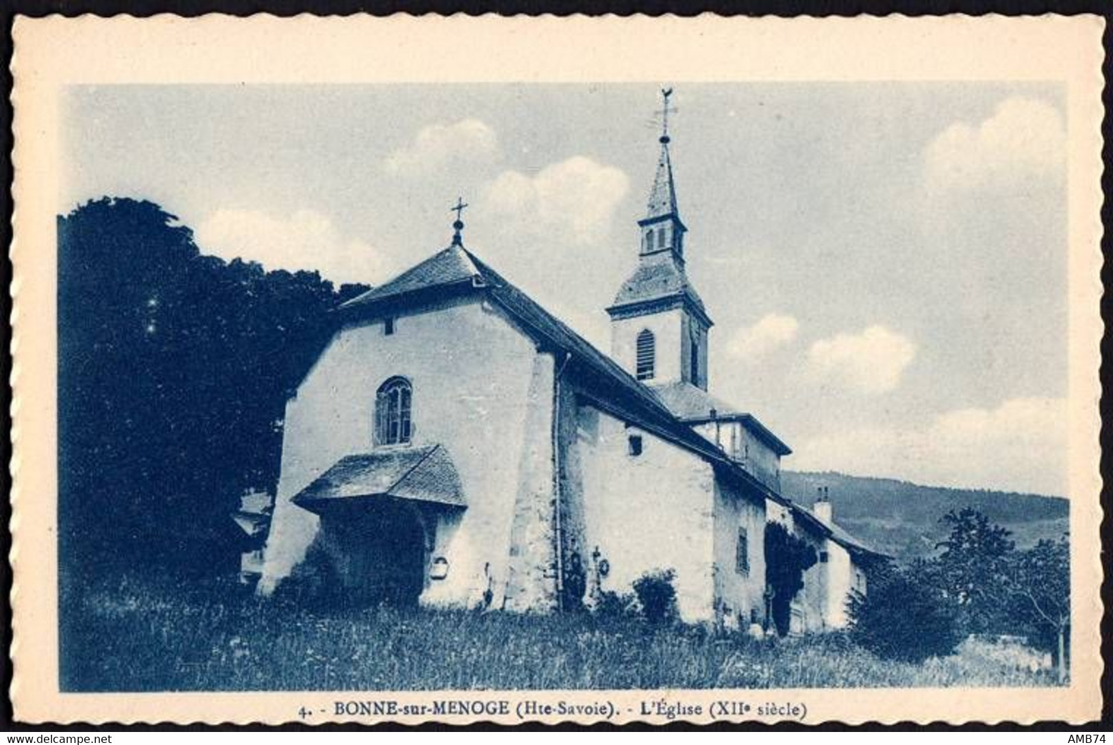 74-1096- Carte Postale Haute Savoie (74) - BONNE-SUR-MENOGE - L'église - Bonne