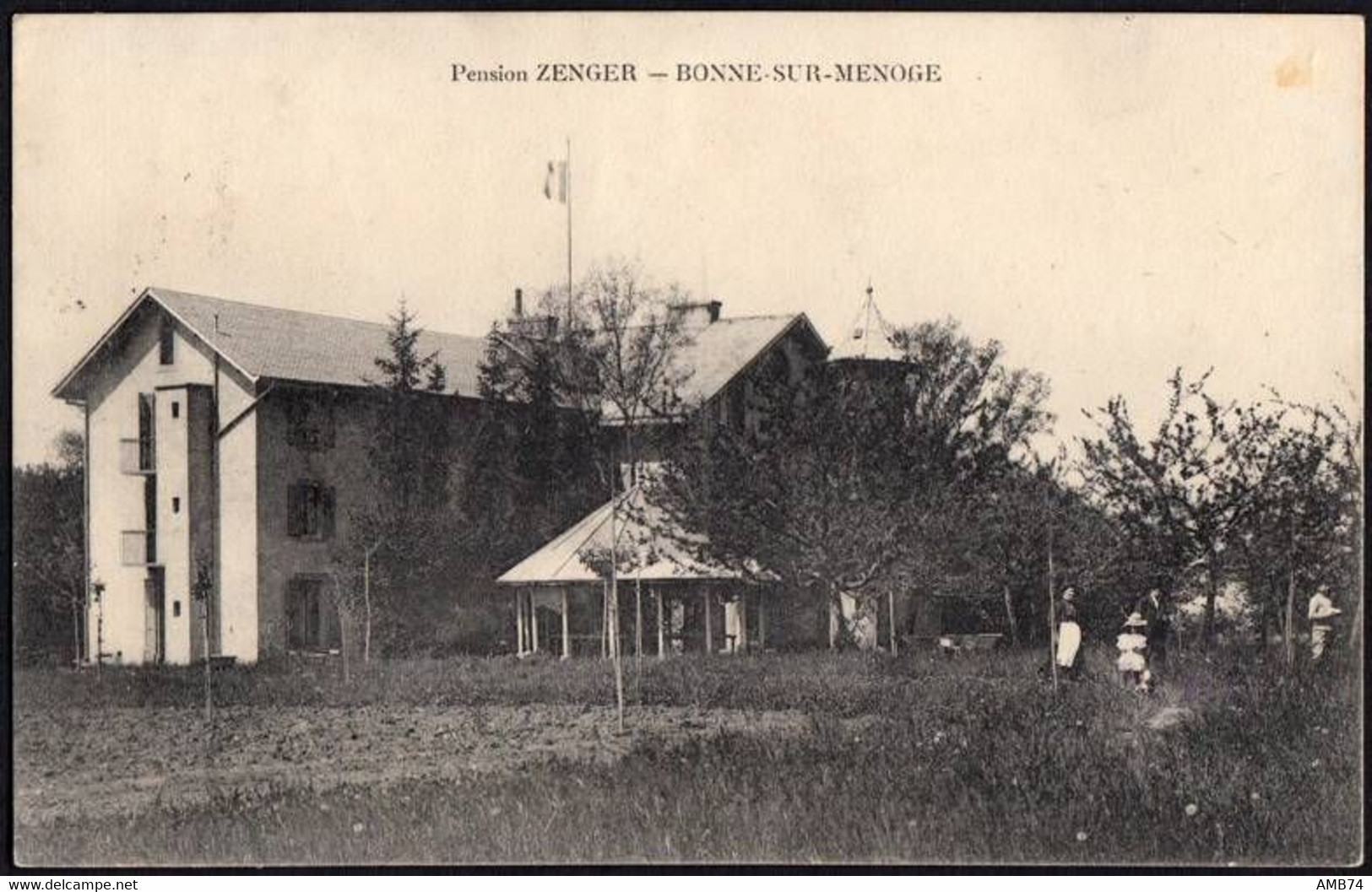 74-1100- Carte Postale Haute Savoie (74) - BONNE-SUR-MENOGE - Pension Zenger - Bonne