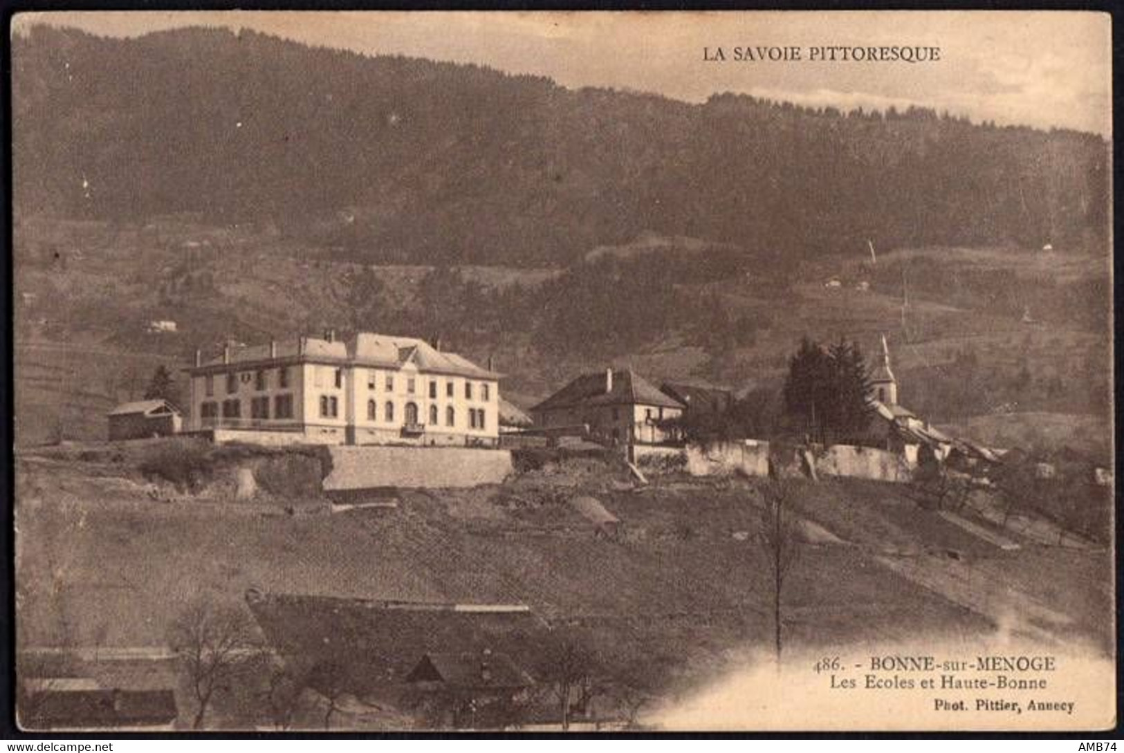 74-1112- Carte Postale Haute Savoie (74) - BONNE-SUR-MENOGE - Les écoles Et Haute-Bonne - Bonne