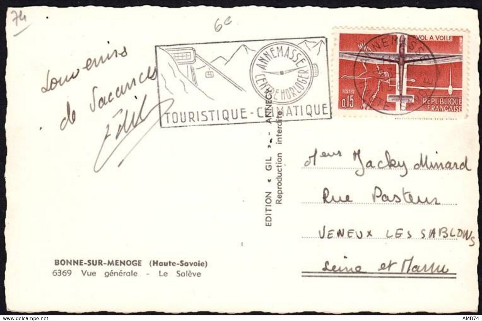 74-1091- Carte Postale Haute Savoie (74) - BONNE-SUR-MENOGE - Vue Générale - Bonne