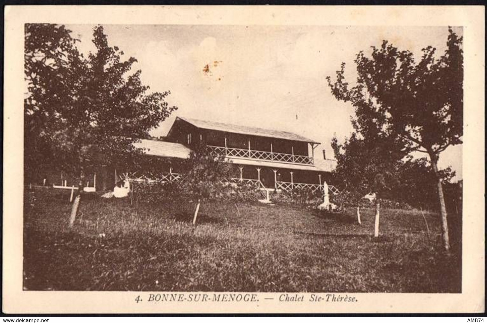 74-1117- Carte Postale Haute Savoie (74) - BONNE-SUR-MENOGE - Chalet Sainte Thérèse - Bonne