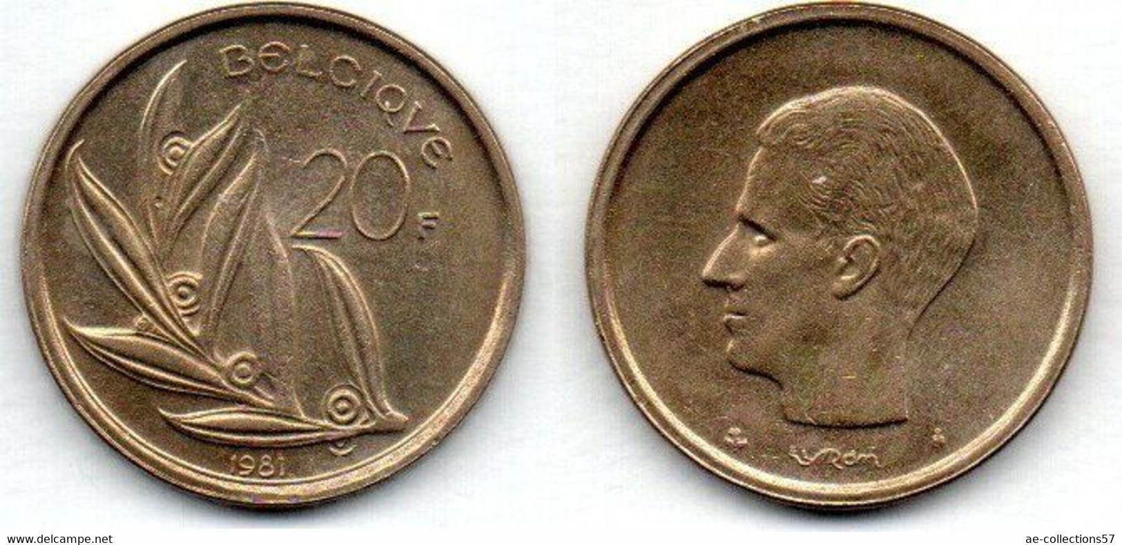 Belgique - 20 Francs 1981 SUP - 20 Francs