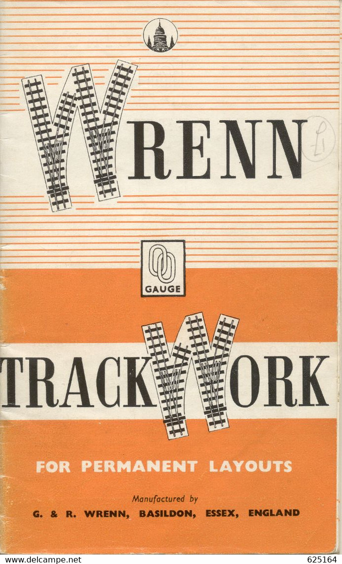 Catalogue WRENN 00 GAUGE TRACK WORK 1960s For Permanent Layouts - Inglés