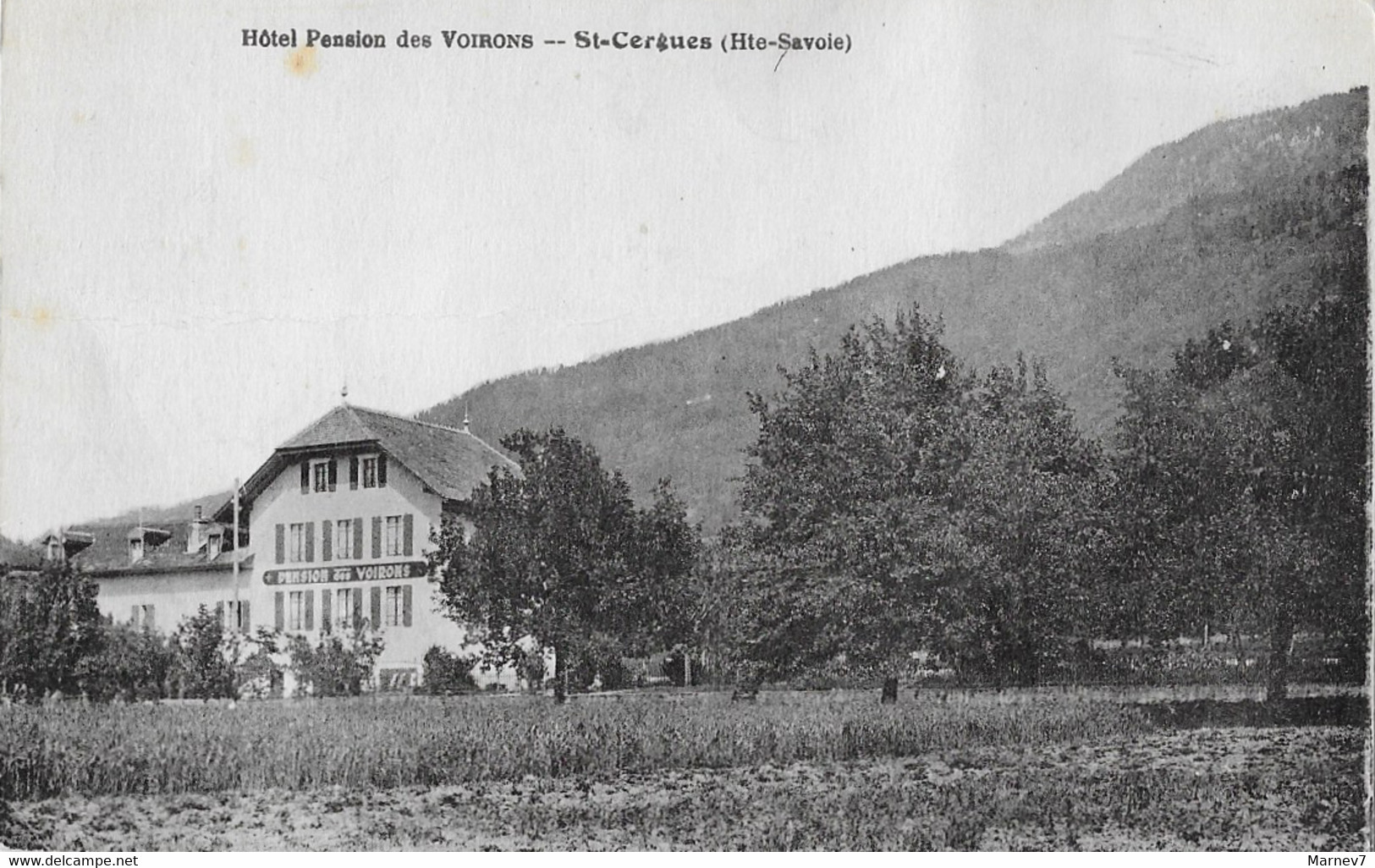 74 Hte Haute Savoie - CPA - St Saint Cergues L- Hôtel Pension Des Voirons - - Saint-Cergues