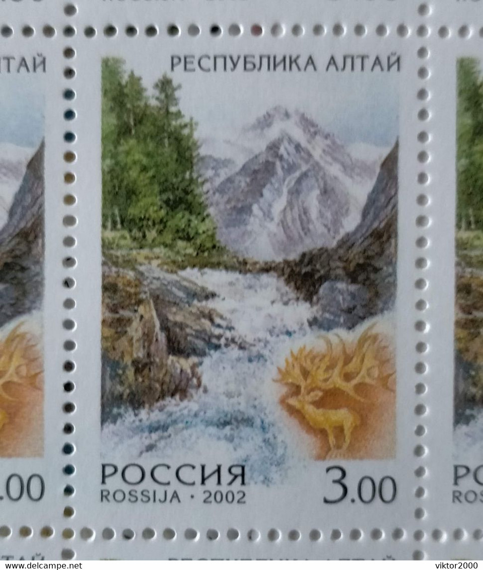 RUSIA MNH (**)2002 Russian Regions  Mi 951-955 - Fogli Completi