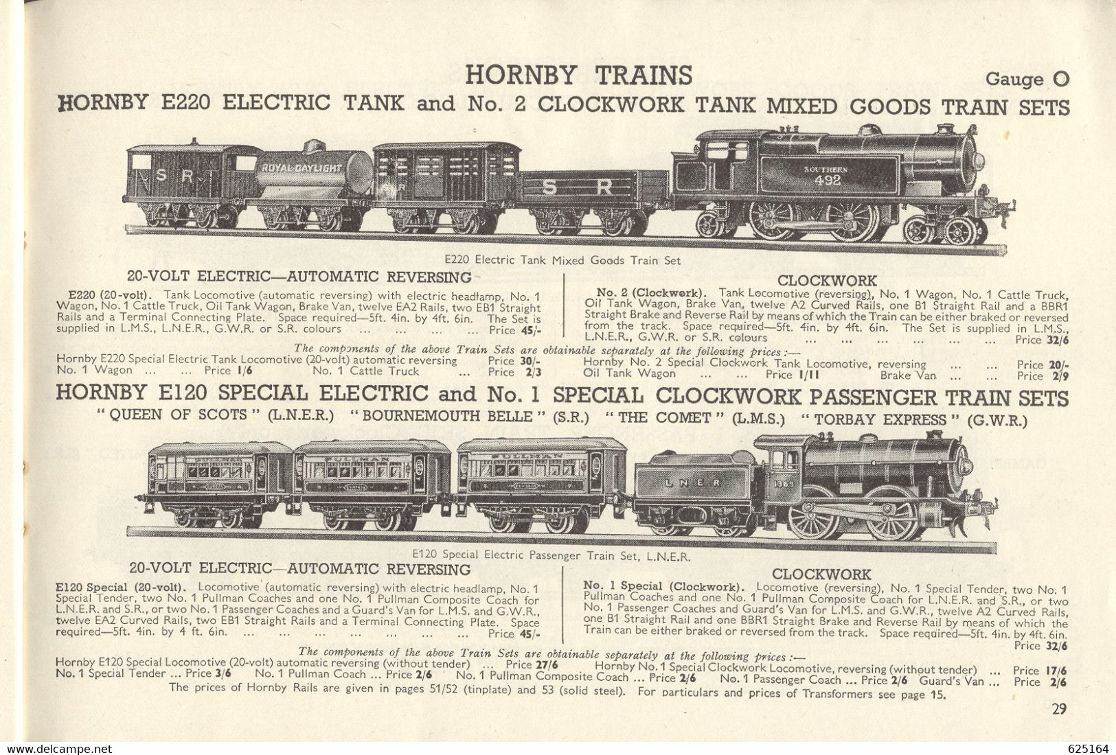 Catalogue HORNBY 1939/40 Toys Of Quality Dinky Meccano Trains Aeroplane Motor Cars Speed Boats - Englisch